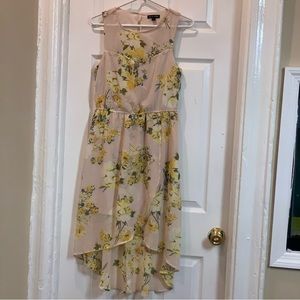 Blush Floral High-Low Dress - As U Wish  Size M